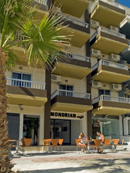 Facade of the qawra point holiday complex Facade of the qawra point holiday complex