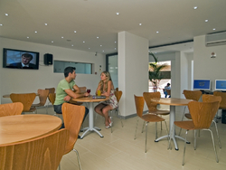 mondrian cafe of the Qawra Point holiday complex mondrian cafe of the Qawra Point holiday complex