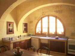 kitchen dining  at ta louis farmhouse gozo