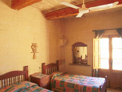 Twin bedroom  at ta louis farmhouse gozo