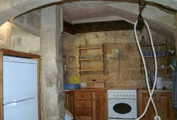 kitchen at ta lonza farmhouse