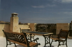 View from pool deck plus roof terrace at ta lonza farmhouse View from pool deck plus roof terrace at ta lonza farmhouse
