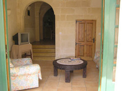 sitting room at ta natu farmhouse gozo