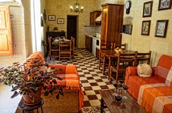 livingroom at ta karmena farmhouse gozo