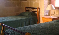 twin bedroom at ta karmena farmhouse gozo