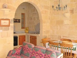 Dining room kitchen living room at ta mananni farmhouse gozo Dining room kitchen living room at ta mananni farmhouse gozo