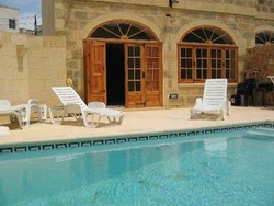 Swimming pool at ta mananni farmhouse gozo