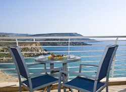 View of Golden bay from the terrace of Radisson Golden sands