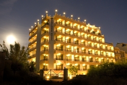 Sunflower hotel Facade by Night