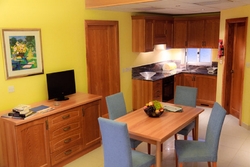 Living-kitchenette of a sunny coast apartment Living-kitchenette of a sunny coast apartment