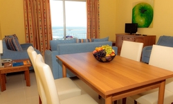 living room of a sunny coast apartment in qawra