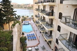pool view at the White Dolphin complex qawra pool view at the White Dolphin complex qawra