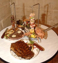 Food at the Point de vue restaurant Food at the Point de vue restaurant