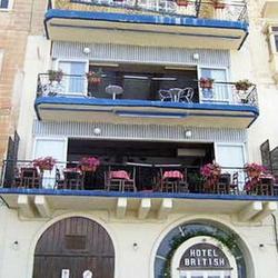 British hotel valletta facade externa