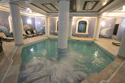 Inside pool at hotel xlendi