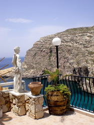 Roof top view at hotel xlendi
