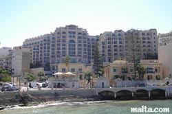 The Meridien Hotel in the Balluta Bay