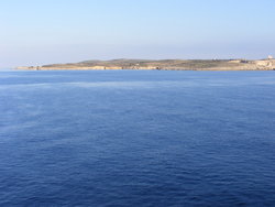 The sea and Comino in the background The sea and Comino in the background