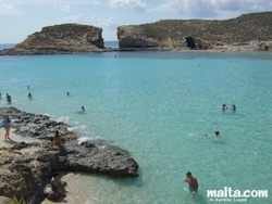 The wonderful blue Lagoon of Comino