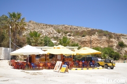 kiosk on Hondoq Bay Gozo