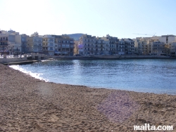 Marsalforn's sandy beach