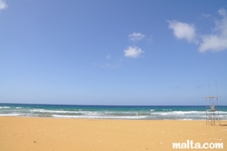 Baywatch seat in Ramla Bay Gozo Baywatch seat in Ramla Bay Gozo