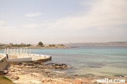 The Armier Bay and Gozo in the background