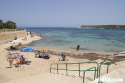 Small beach in St Thomas Bay near marsascala Small beach in St Thomas Bay near marsascala