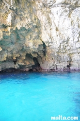 blue grotto azure waters