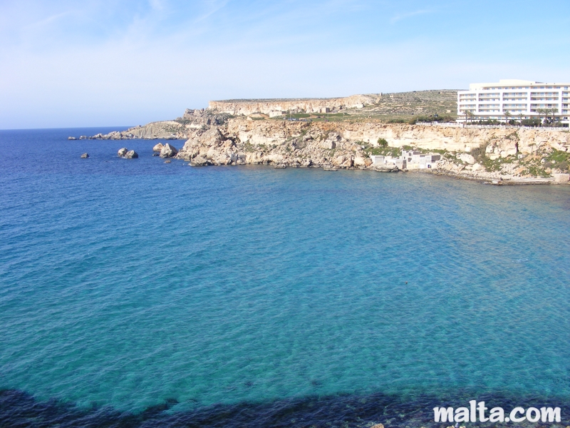 Golden Bay, Sandy Beach in Malta