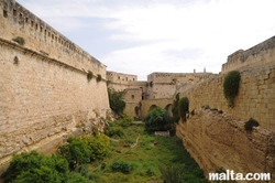 moat of Fort St. Elmo Valletta