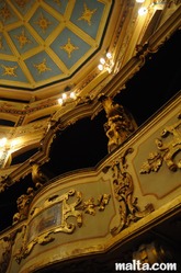 Beautiful stall at the manoel theatre