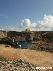 The Santa Maria Watchtower and cliff