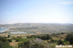 Country side and the Bird reserv from the Santa Agatha Red Tower