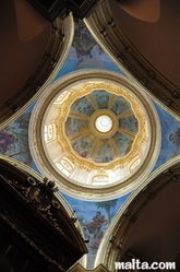 Ceiling of Senglea Parish church Ceiling of Senglea Parish church