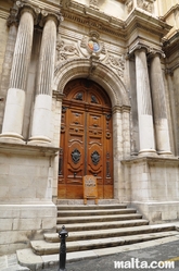facade of St Paul Shipwreck Church in Valletta