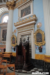 confessionary in the Mosta Dome