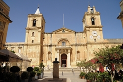 façade of St. john's cathedral valletta