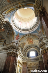 ceiling of the Collegial Parish Church of St Lawrence