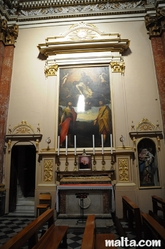 side altar of the Collegial Parish Church of St Lawrence