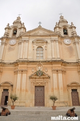 Front of Mdina Cathedral