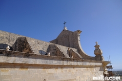 roof detail of the Cittadella Cathedral in Victoria Gozo