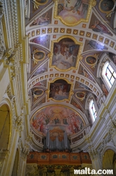 vault of the Cittadella Cathedral in Victoria Gozo