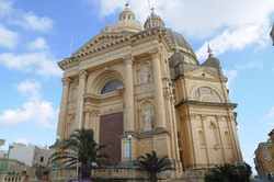 façade of Xewkija Church Gozo