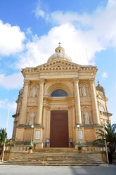front of Xewkija Church Gozo