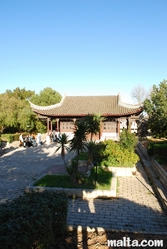 Behind the great hall of the Garden of Serenity in Santa Lucija