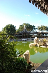 The Ornemental Lake of the Garden of Serenity in Santa Lucija
