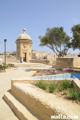 stairs and guardjola in the Gardjola Gardens Senglea