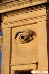 The eye of the Gardjola in Senglea
