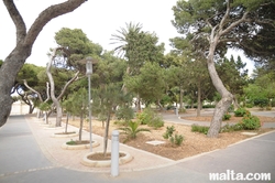 Inside the Howard Gardens In Rabat